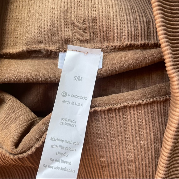 Avocado ribbed yoga leggings in light brown - Picture 6 of 6